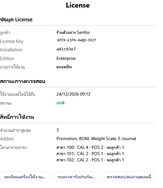 ร้านที่ซื้อแล้ว รุ่น Enterprise